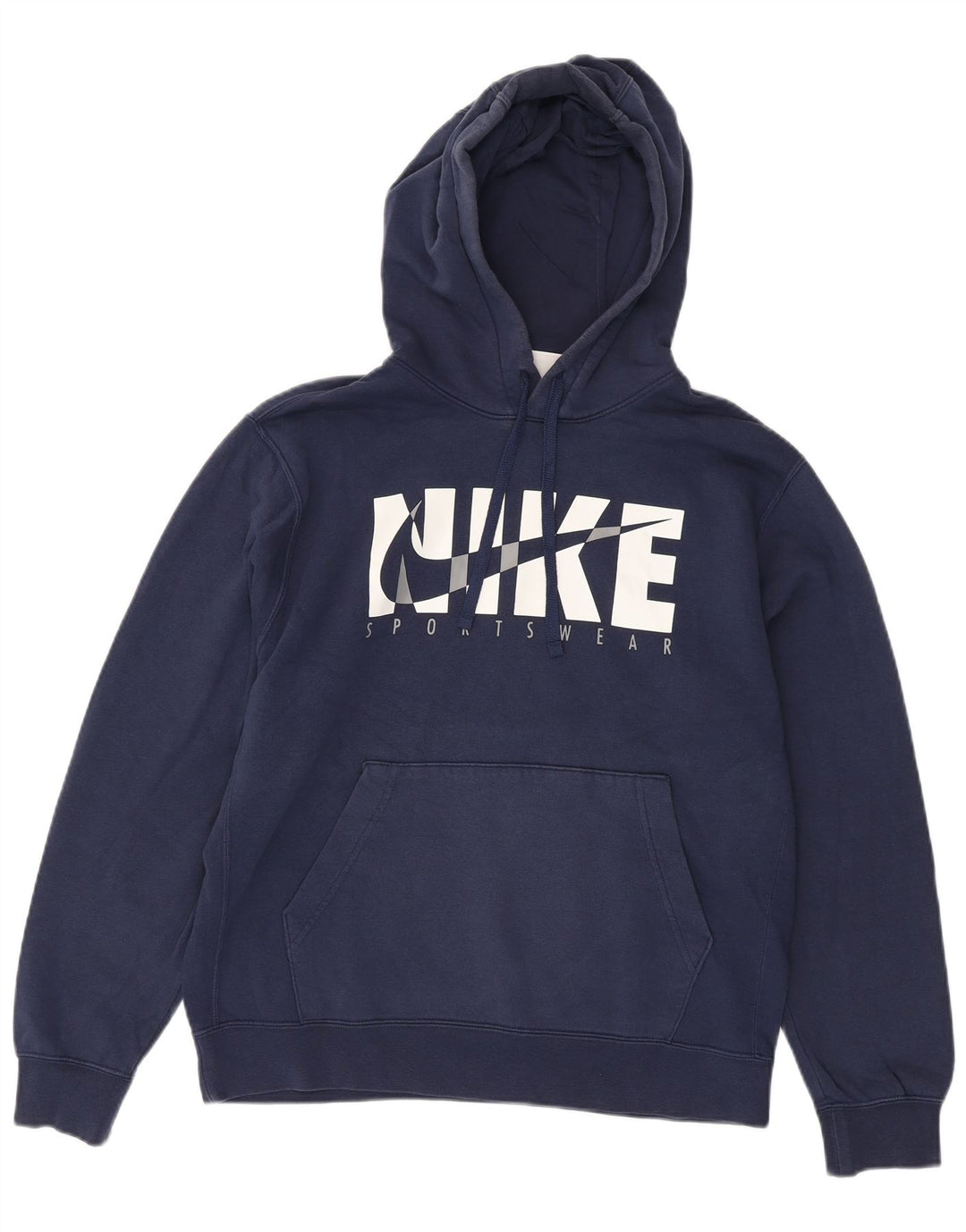 Nike grafisk hættetrøje til mænd Medium marineblå bomuld