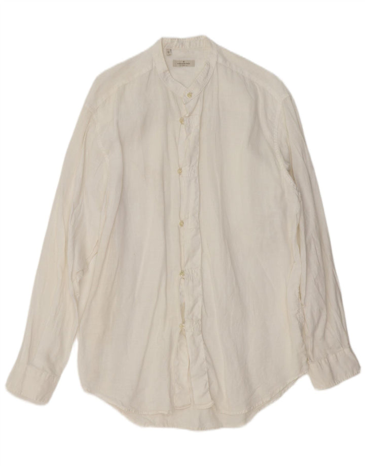 ERMENEGILDO ZEGNA Herreskjorte Medium Hvid Linned