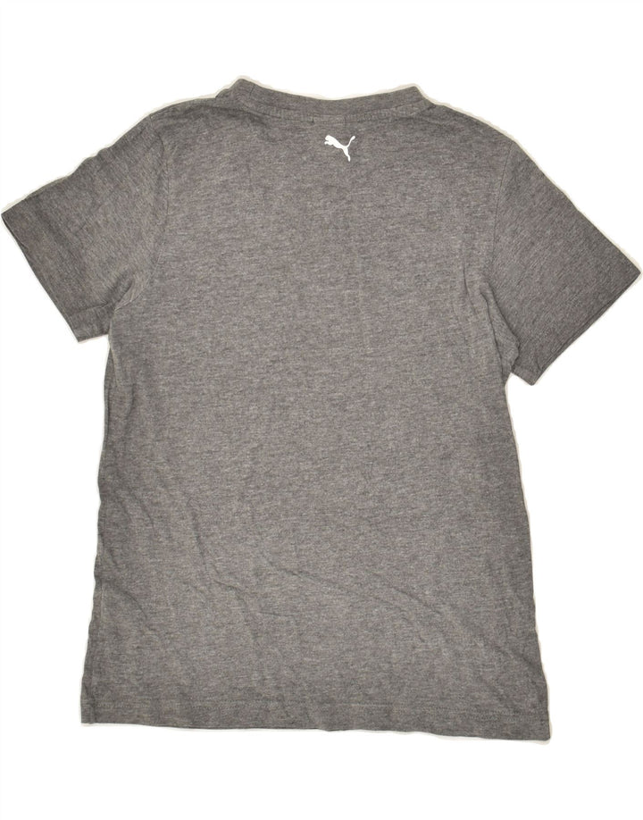 PUMA Boys Graphic T-Shirt Top 11-12 Years Large Grey Cotton | Vintage Puma | Thrift | Second-Hand Puma | Used Clothing | Messina Hembry 
