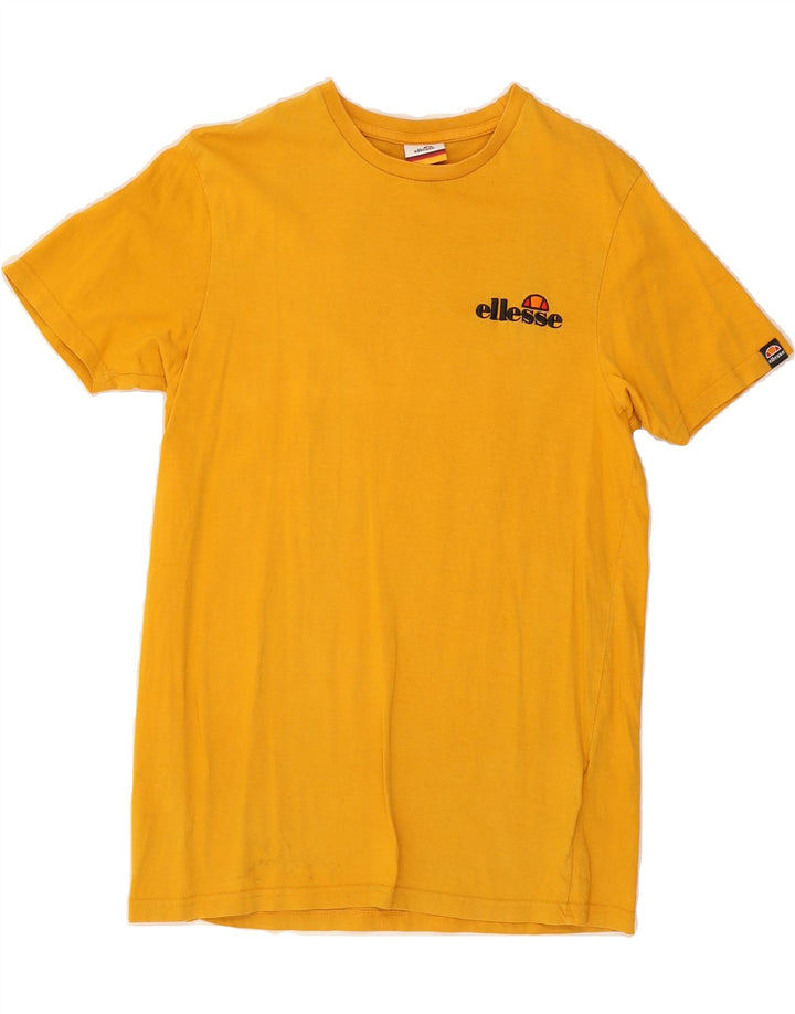 ELLESSE Mens Graphic T-Shirt Top Medium Yellow Cotton Vintage Ellesse and Second-Hand Ellesse from Messina Hembry 