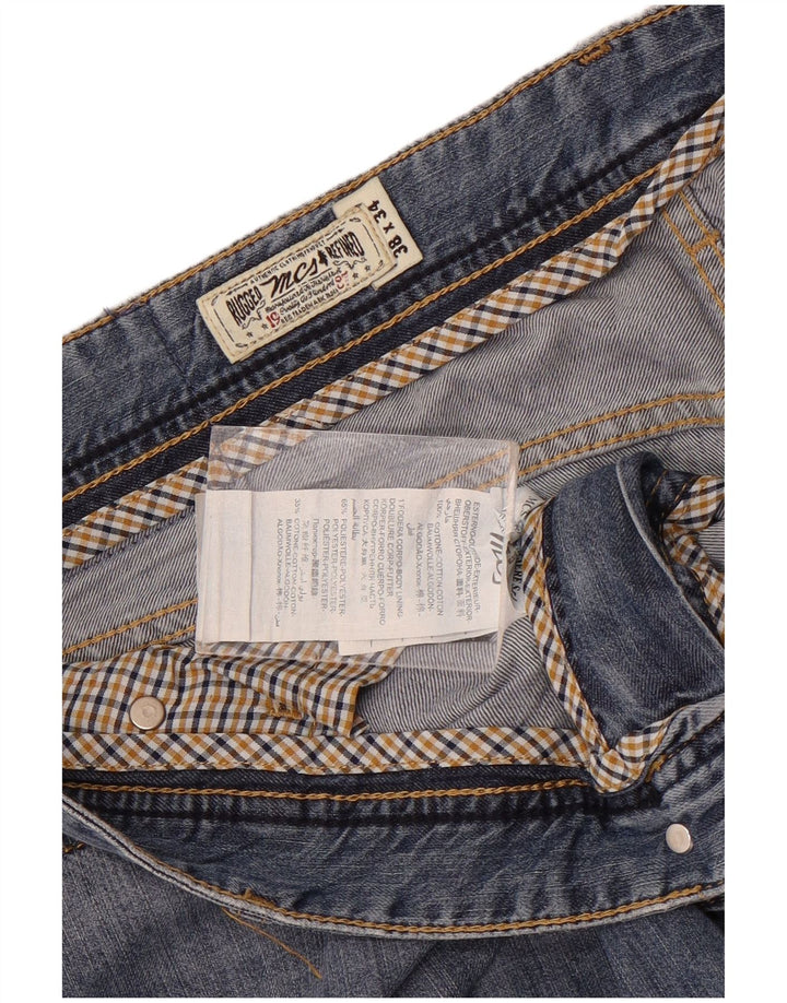 Marlboro Classics Herre Regular Tapered Jeans W38 L34 Blå Bomuld