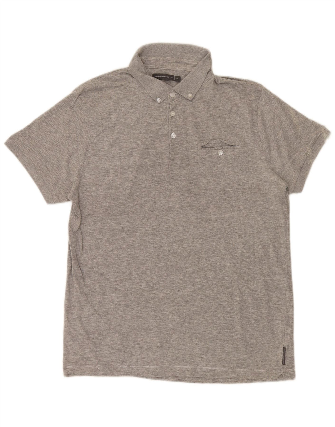 French Connection Herre poloshirt XL Grå Flecked Bomuld