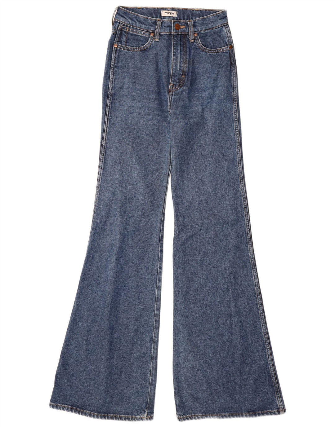 WRANGLER Dame Wanderer High Rise Flared Jeans W24 L34 Blå Lyocell