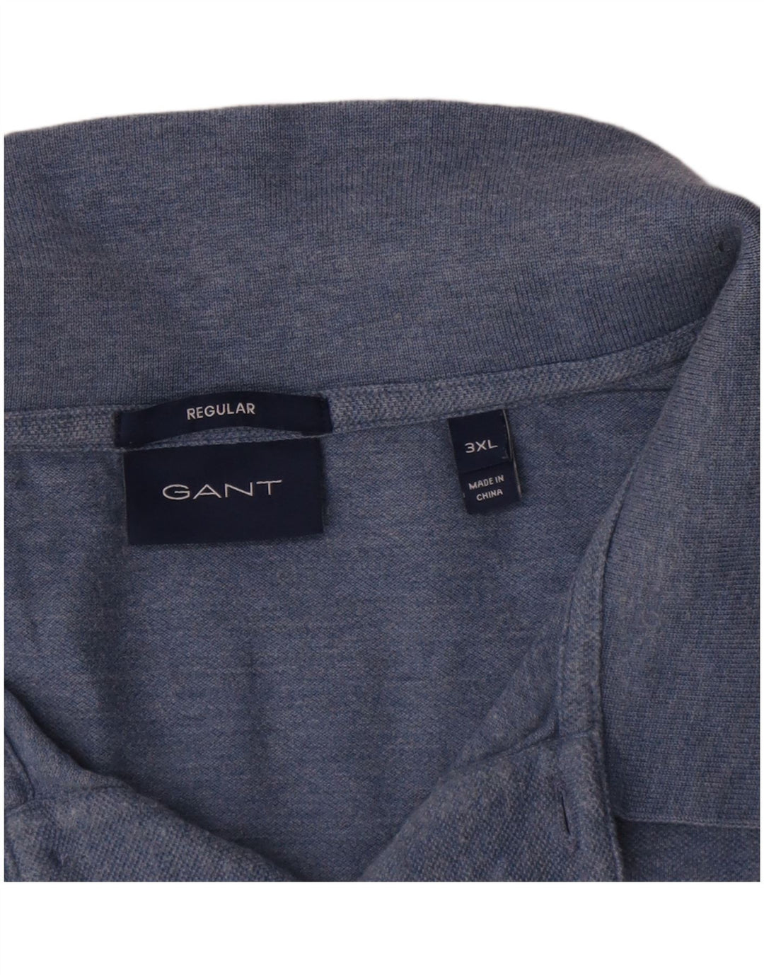 Gant Regular Polo Shirt 3XL Blå Bomuld