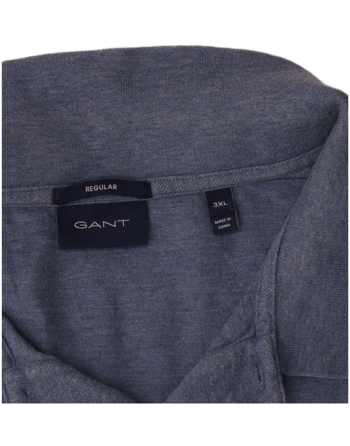 Gant Regular Polo Shirt 3XL Blå Bomuld