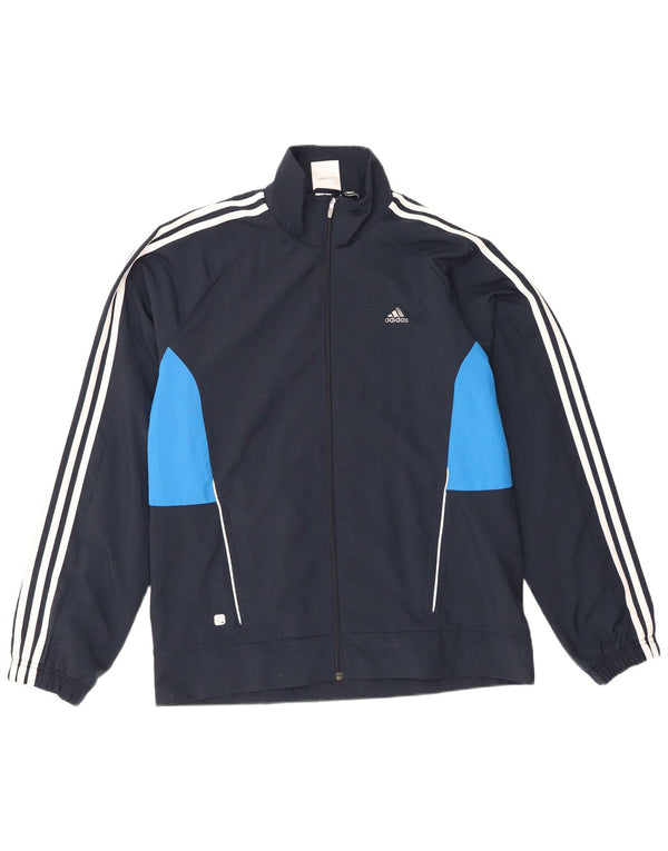 Adidas Herre Climalite træningsdragt Topjakke Medium Navy Blue Colourblock