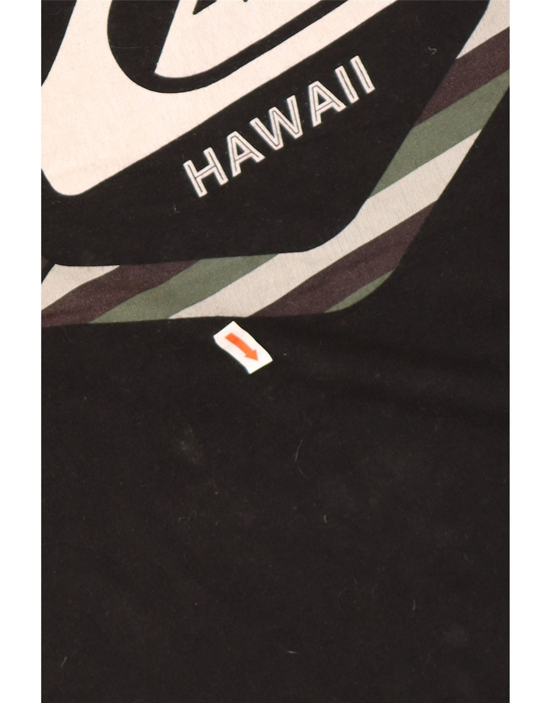 QUIKSILVER Herre Hawaii Regular Fit Grafisk T-Shirt Top Stor Sort Bomuld