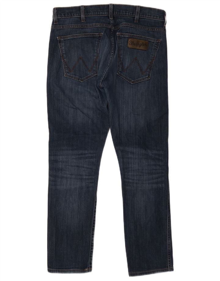 Wrangler Herre Bryson Slim Jeans W33 L28 Marineblå Bomuld