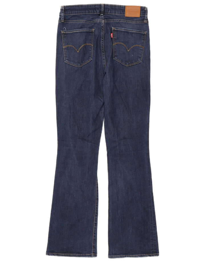 Levi's Dame 725 High Rise Bootcut Jeans W29 L32 Navy Blue Lyocell