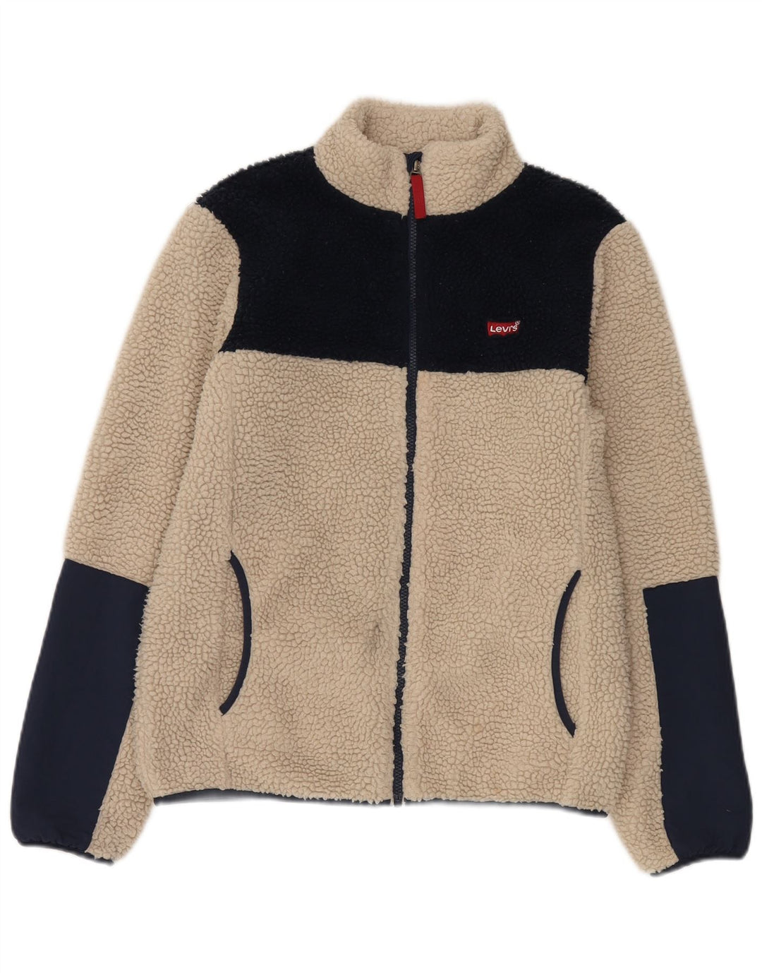 Levi's Boys Fleecejakke 15-16 år Beige Colourblock Polyester