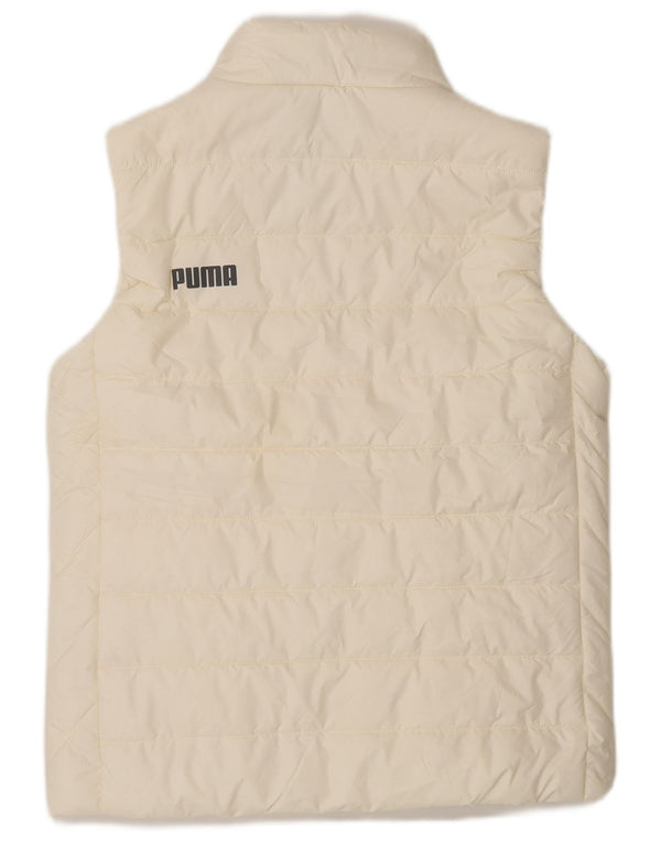 Puma Dame Polstret Gilet UK 10 Small Off White Polyester
