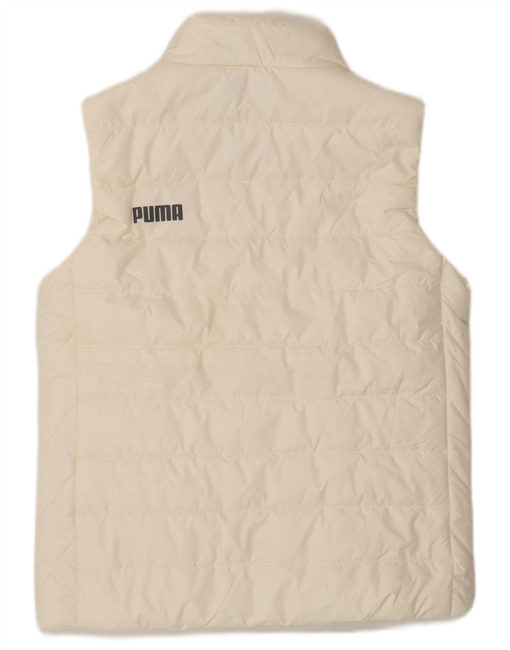 Puma Dame Polstret Gilet UK 10 Small Off White Polyester