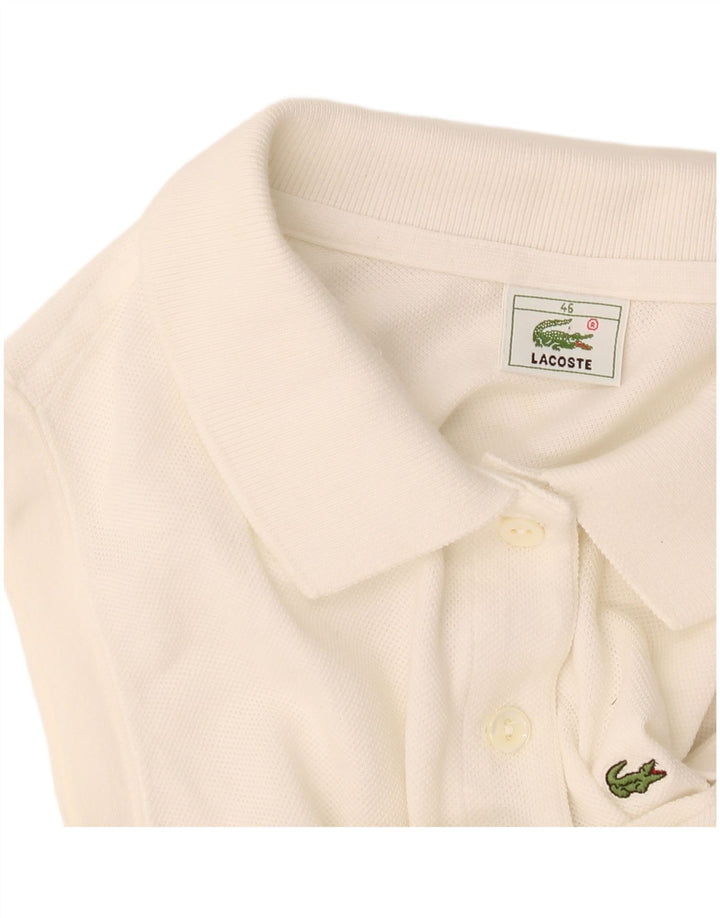 Lacoste Dame ærmeløs polokjole Størrelse 46 XL Hvid