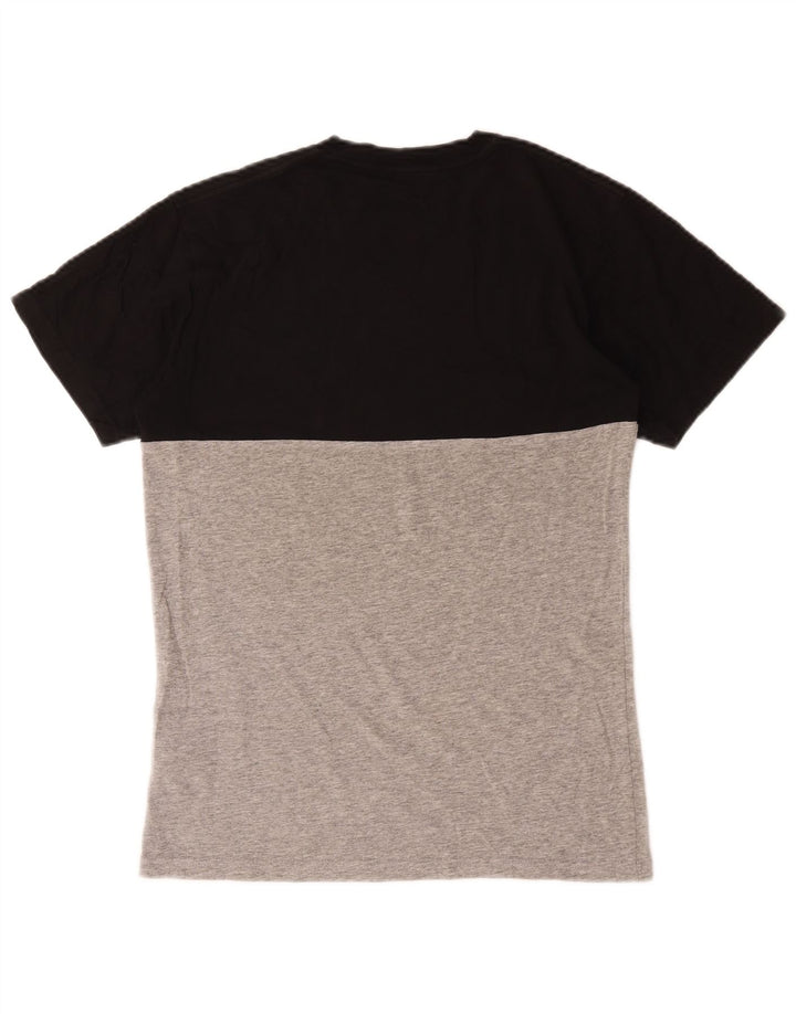 Vans Herre Classic Fit T-Shirt Top Lille Grå Colourblock Bomuld
