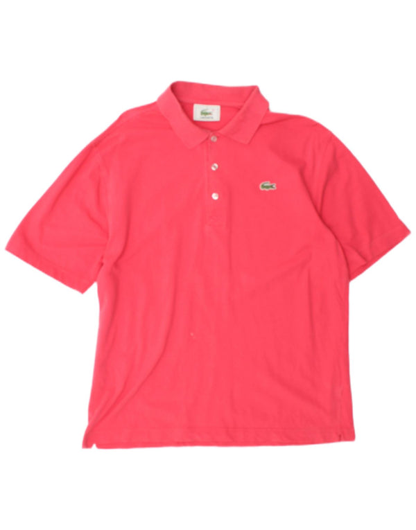 Lacoste herre poloshirt størrelse 4 Medium Pink bomuld