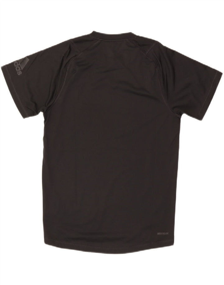 Adidas Herre Aeroready Grafisk T-Shirt Top Lille Sort Polyester