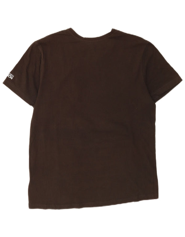 Trussardi Herre Grafisk T-Shirt Top XL Brun