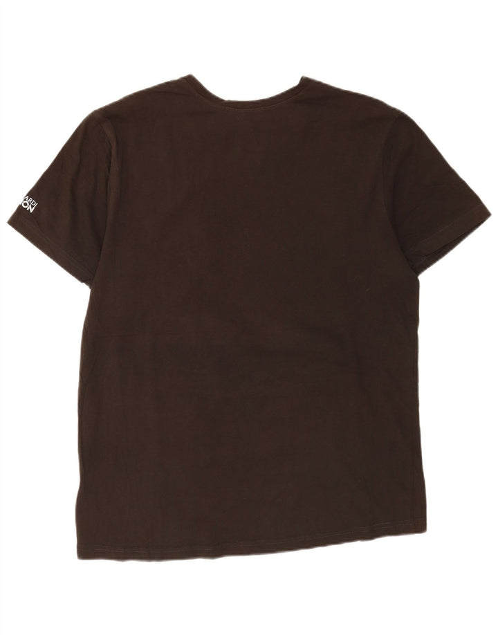 Trussardi Herre Grafisk T-Shirt Top XL Brun