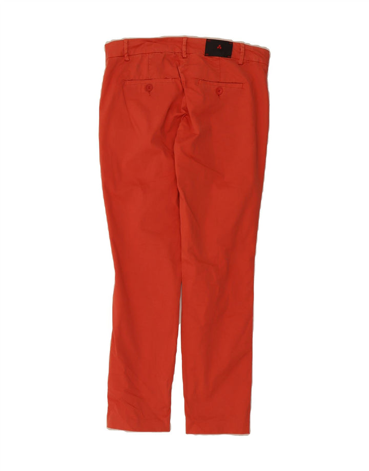 PEUTEREY Womens Slim Chino Trousers IT 44 Medium W32 L28 Red Cotton Vintage PEUTEREY and Second-Hand PEUTEREY from Messina Hembry 