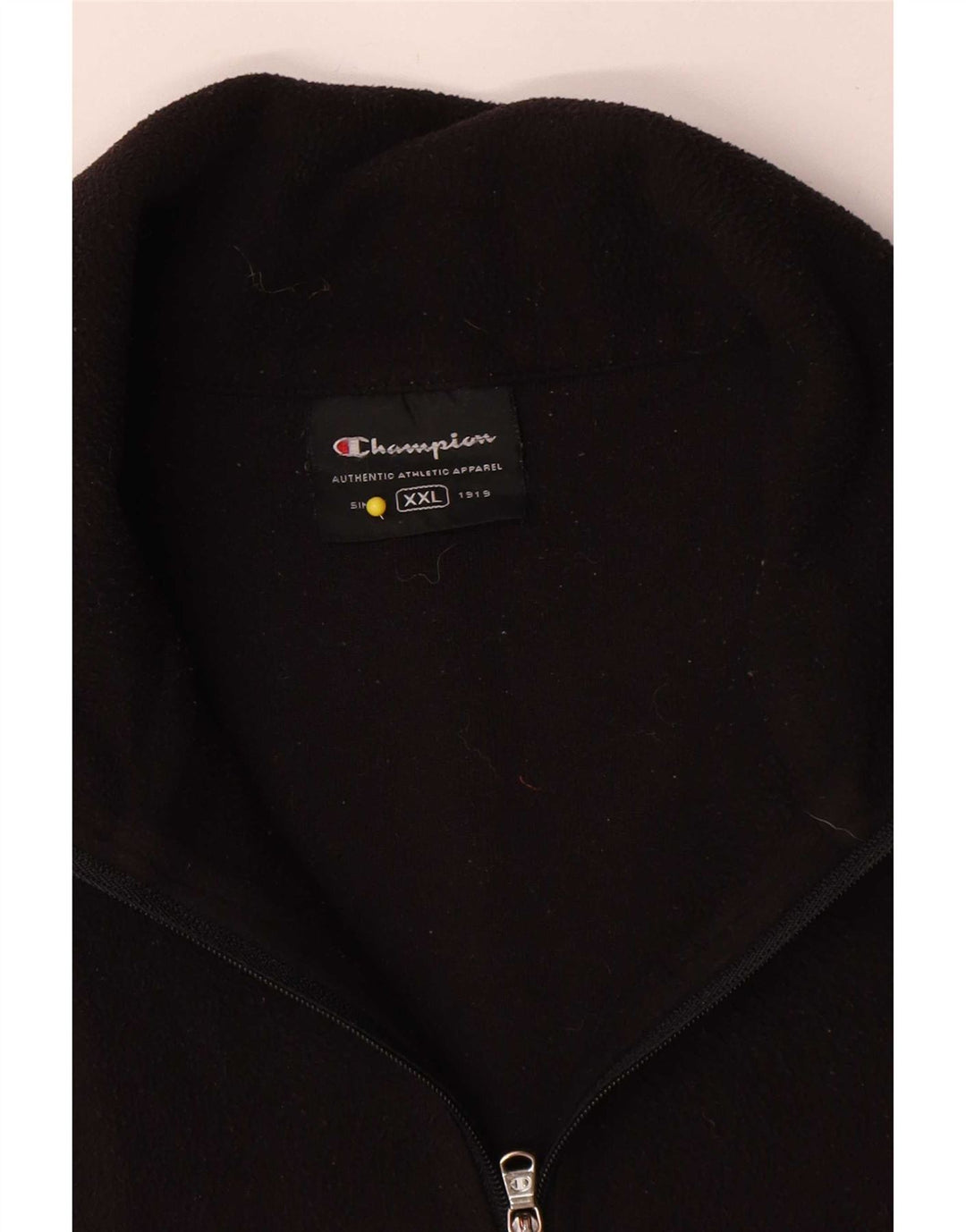 Champion Herre Fleece Jumper med lynlås 2XL Sort Polyester