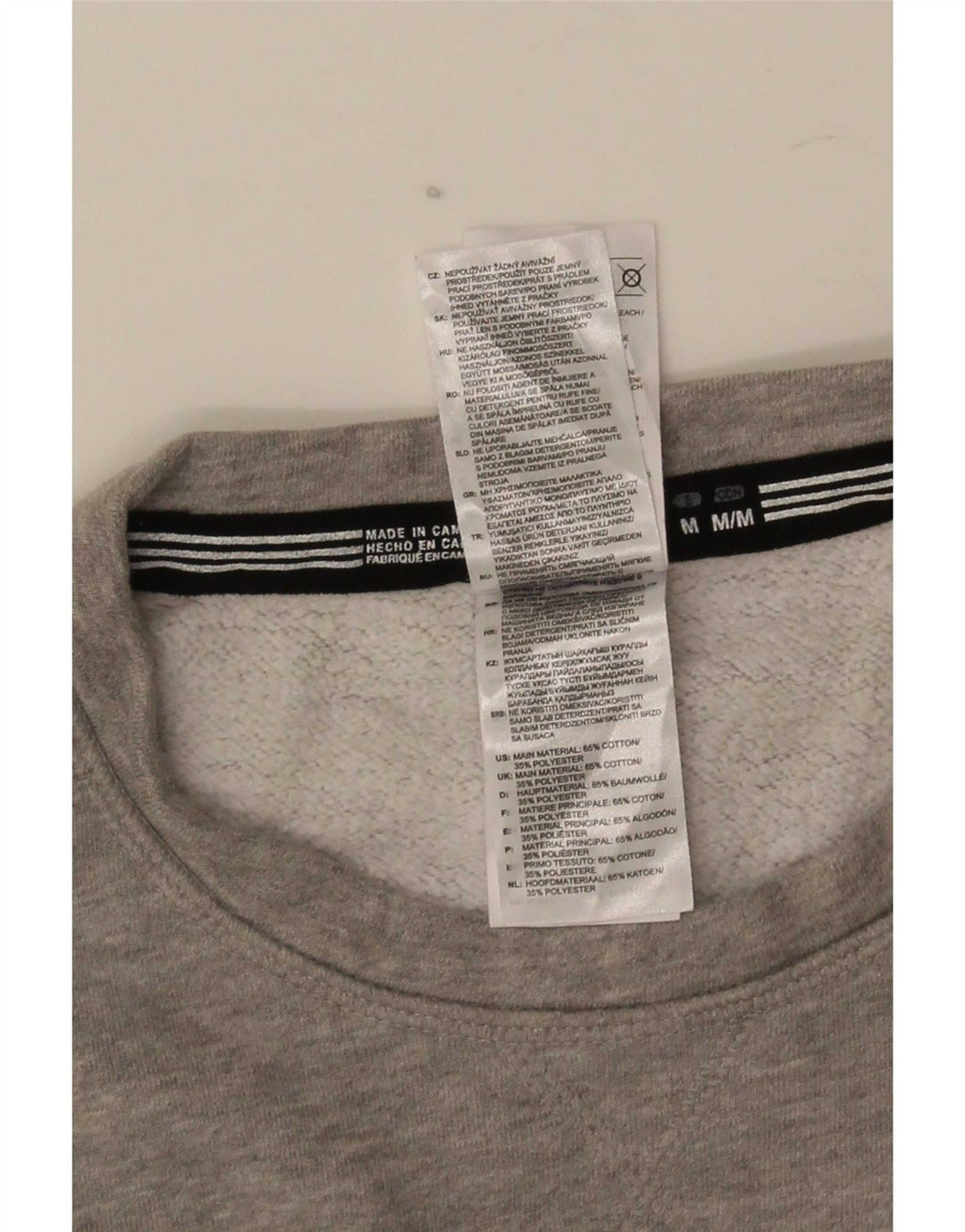Adidas Herre Brebeuf Basketball Grafisk Sweatshirt Jumper Medium Grå Bomuld