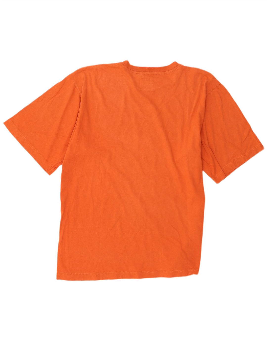 Tænk Pink Herre T-Shirt Top Stor Orange Bomuld