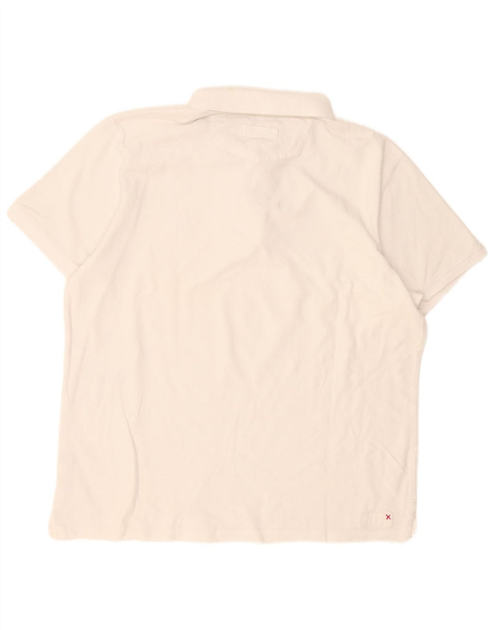 Fat Face Herre poloshirt XL Hvid Bomuld