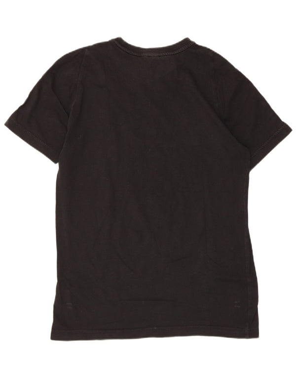 Adidas drenge grafisk t-shirt top 14-15 år sort bomuld