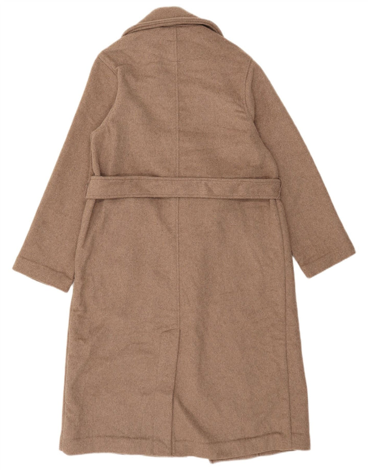 Abercrombie & Fitch oversize overfrakke til kvinder UK 10 Lille beige polyester