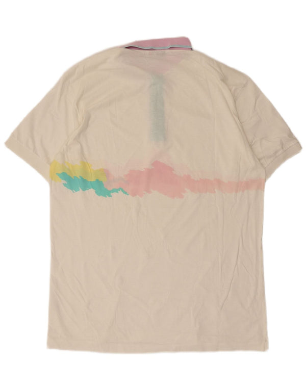 Fila Polo Shirt til mænd IT 54 XL Hvid Tie Dye