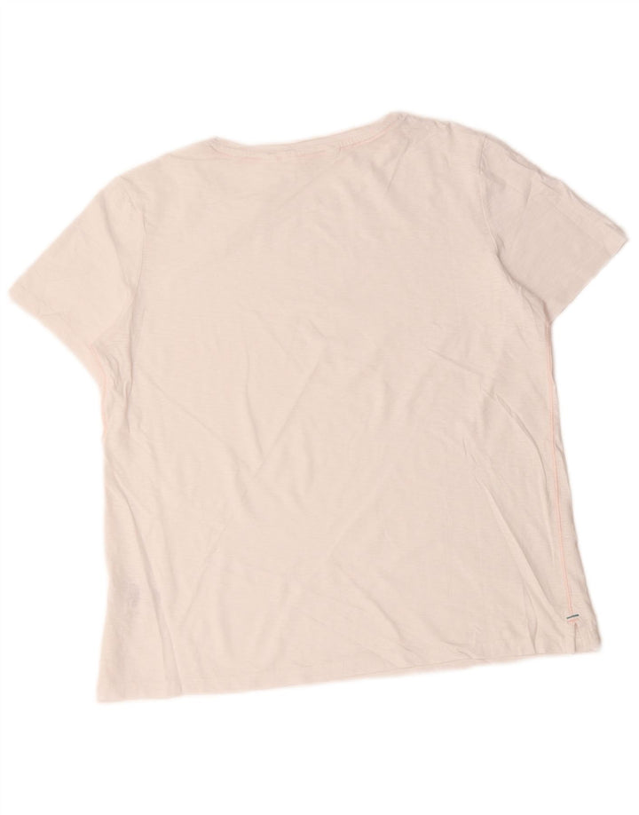 White Stuff T-Shirt Top UK 12 Medium Hvid Bomuld