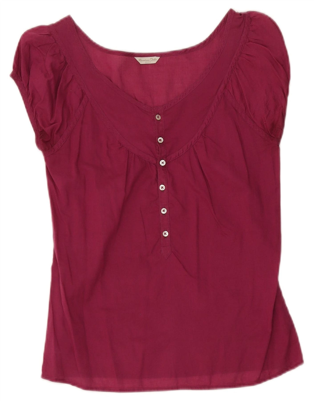 Massimo Dutti Dame bluse Top EU 36 XS Maroon