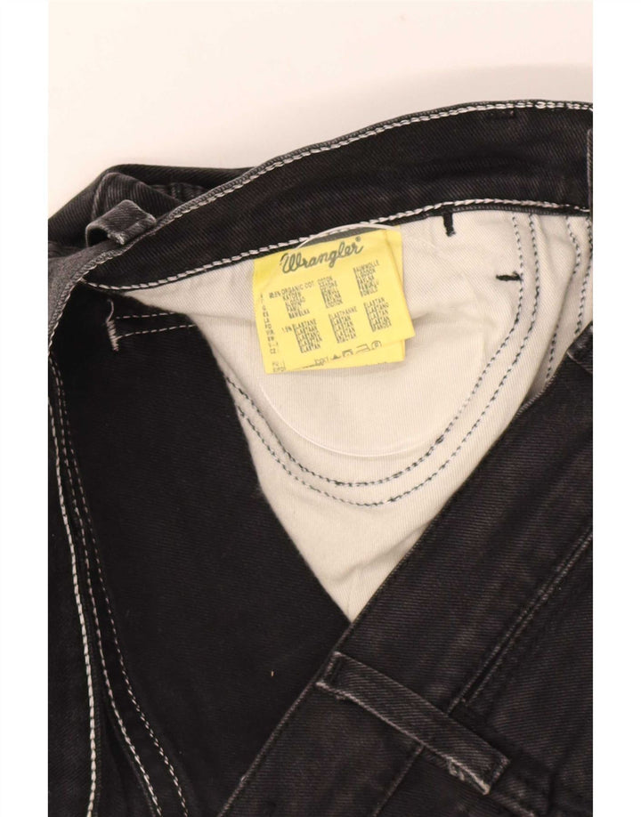 Wrangler Straight Jeans til mænd W33 L34 Sort bomuld