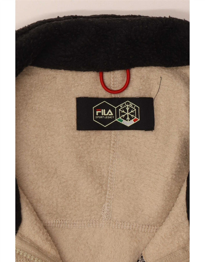 Fila Herre Fleecejakke UK 44 2XL Beige Polyester