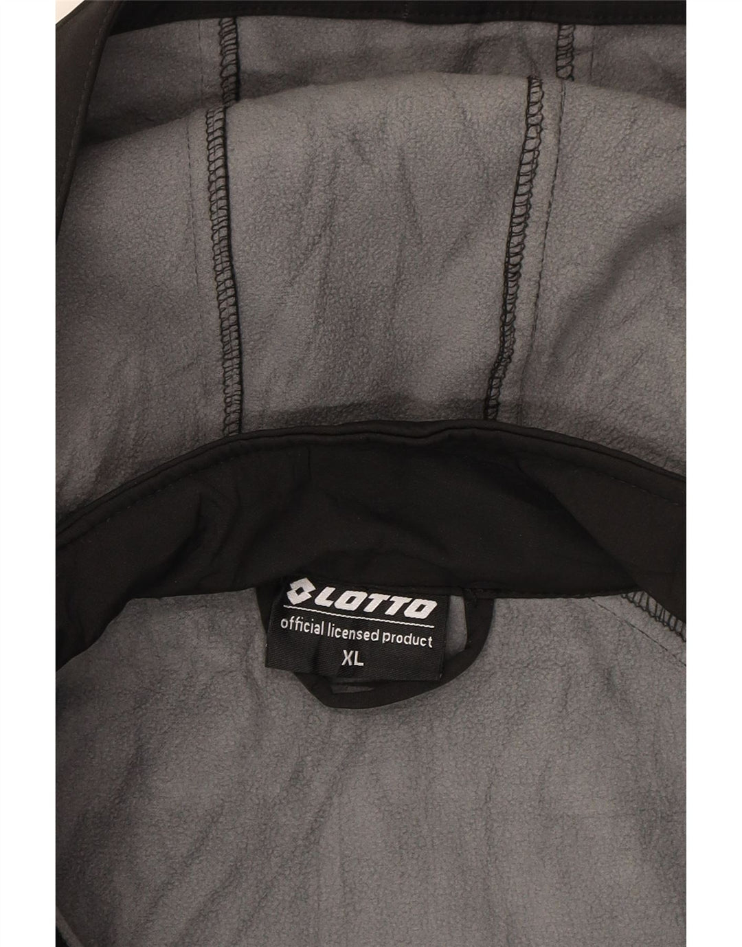 LOTTO Womens Hooded Windbreaker Coat UK 18 XL Black Polyester Vintage Lotto and Second-Hand Lotto from Messina Hembry 