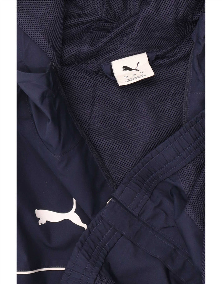 Puma Herre Box Hill FC Regnjakke med hætte UK 38 Medium Navy Blue Polyester