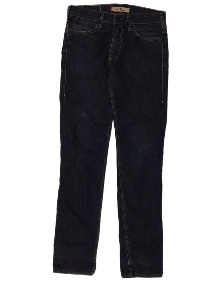 Levi's Dame 519 Slim Jeans W32 L34 Blå Bomuld