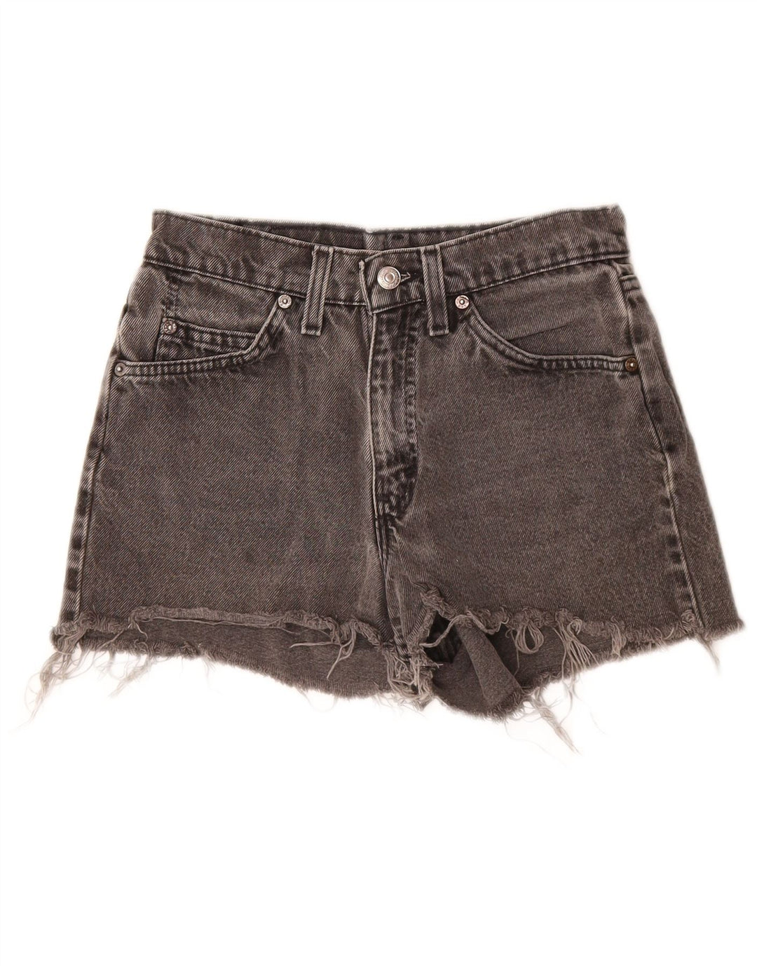 Levi's Dame 550 Denim Hot Pants med høj talje W28 Mellemgrå
