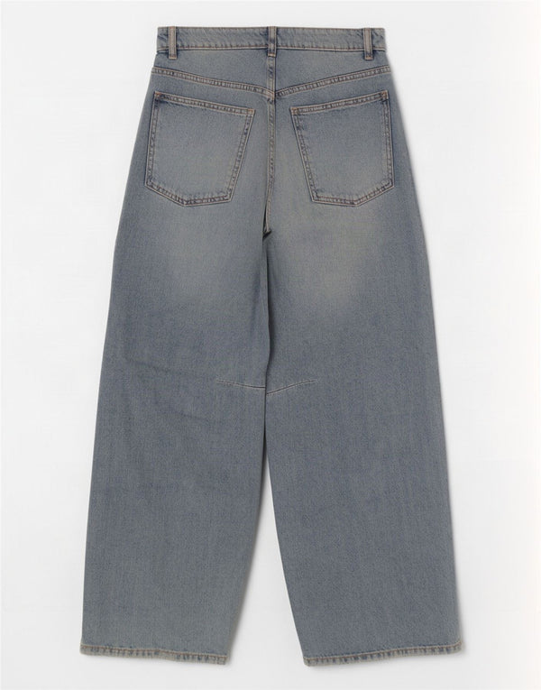 Zara Womens Balloon High Waist Jeans EU 36 XS W26 L29 Blue Cotton
