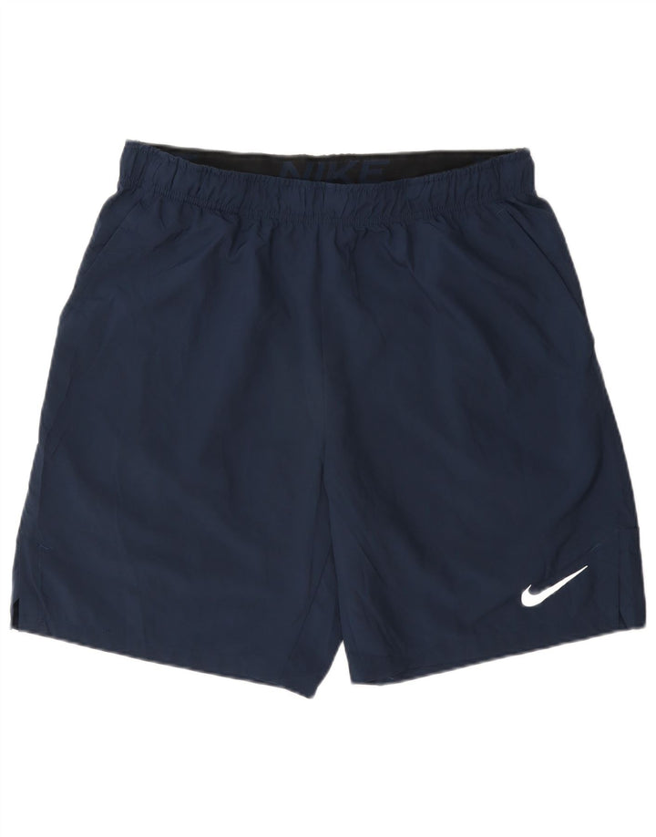 Nike Herre Dri Fit standard sportsshorts store marineblå polyester