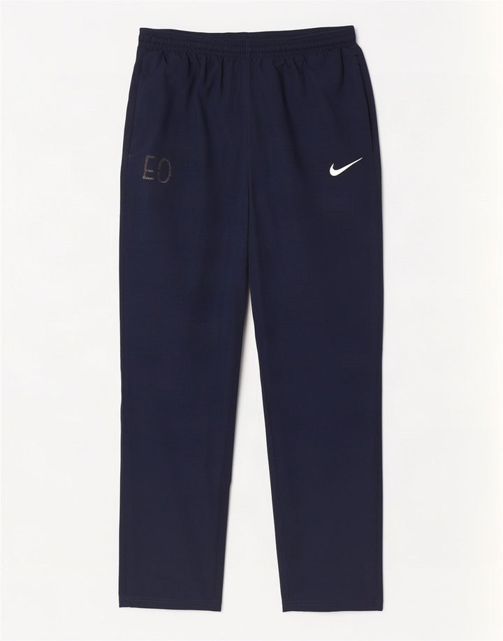 Nike Herre Dri Fit træningsdragt Bukser Large Navy Blue Polyester