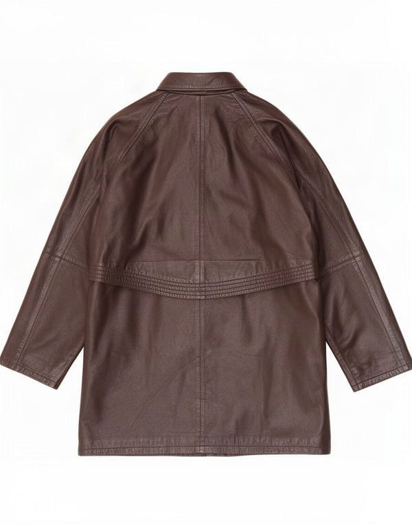 Cofi Dame Læderfrakke UK 12 Medium Brun