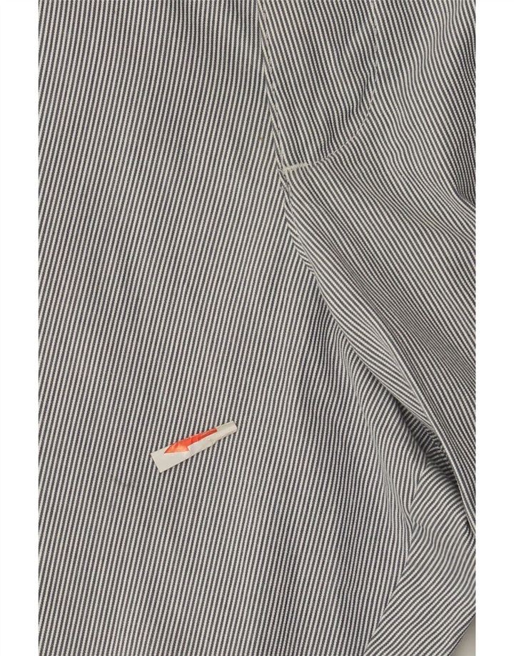 Marks & Spencer Herre Chino Shorts W40 XL Gråstribet bomuld