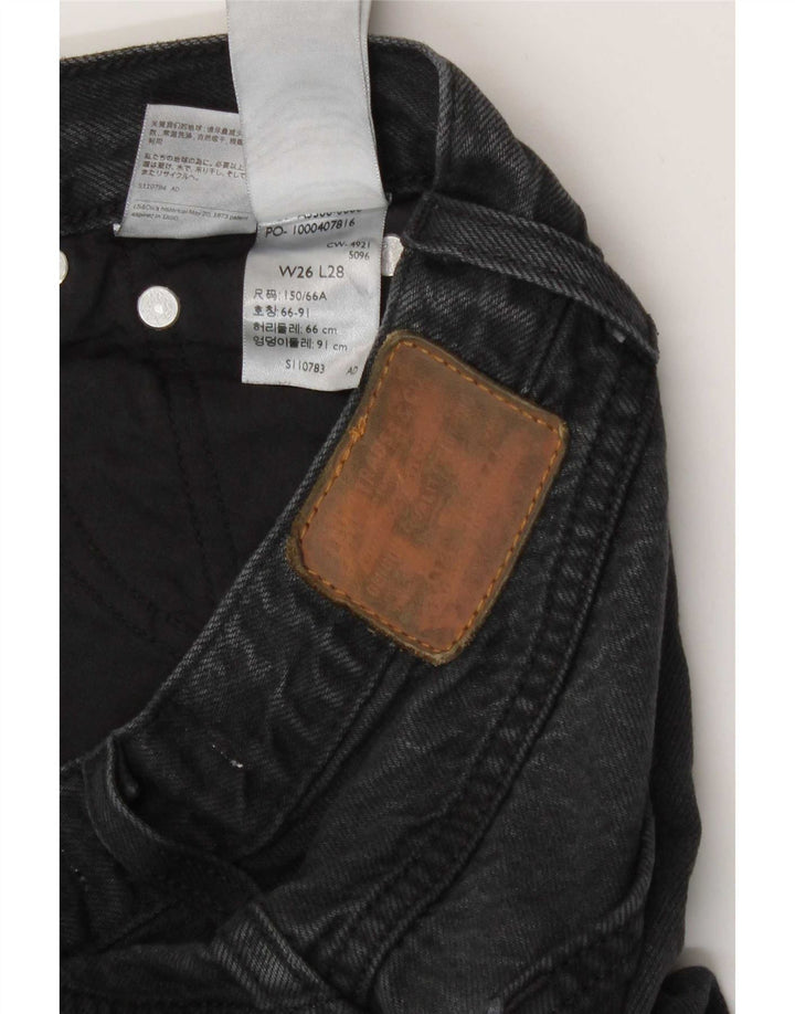 Levi's Dame Mom Tapered Jeans W26 L28 Grå Bomuld 80'erne