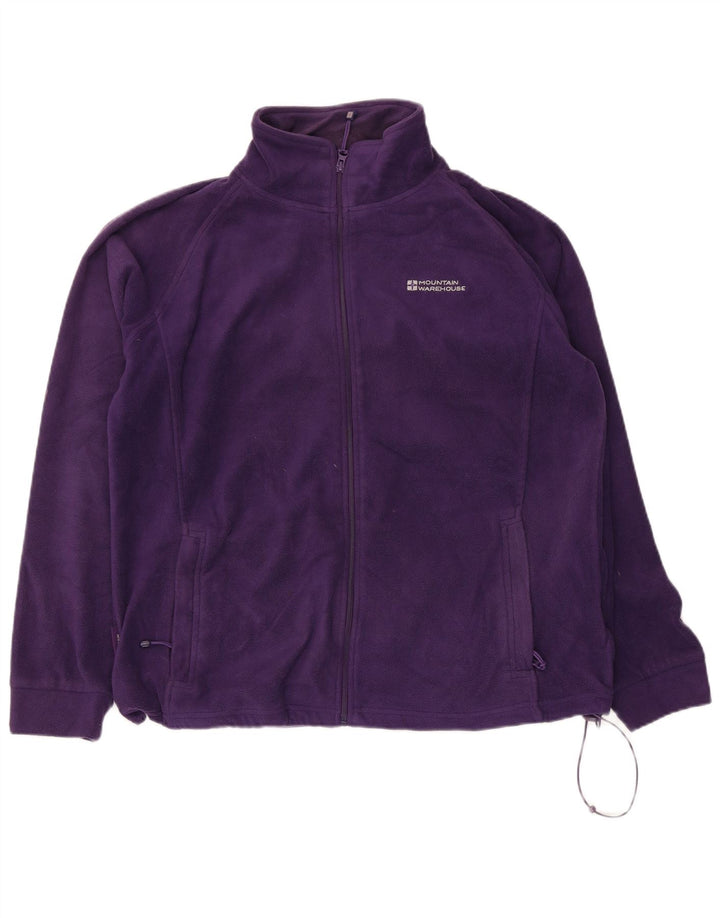 Mountain Warehouse Dame Fleecejakke UK 16 stor Lilla Polyester