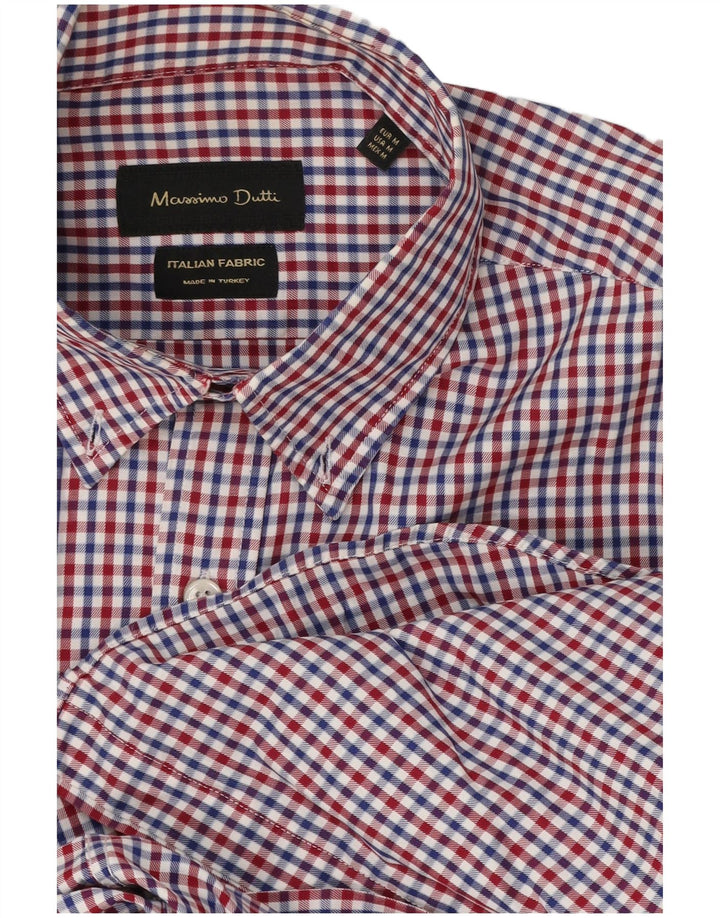 Massimo Dutti Herreskjorte Medium Rød Gingham Bomuld