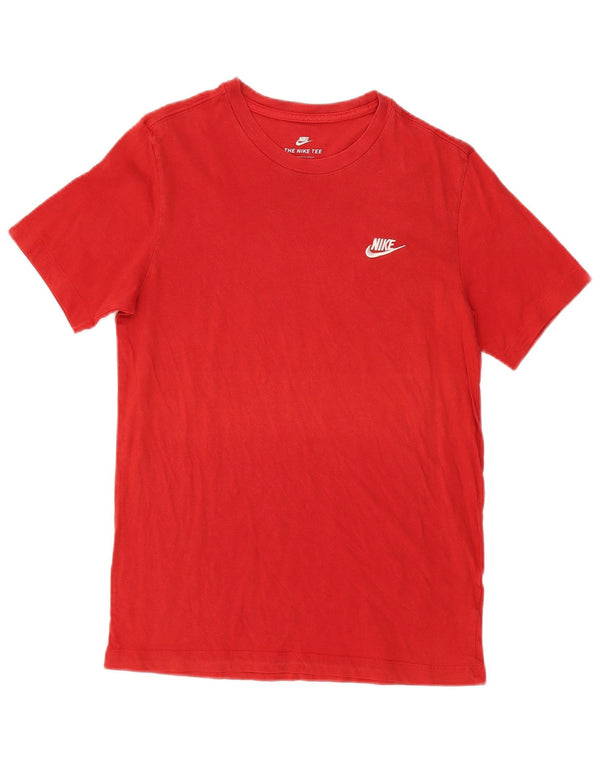 NIKE T-shirt med atletisk snit til mænd, medium rød
