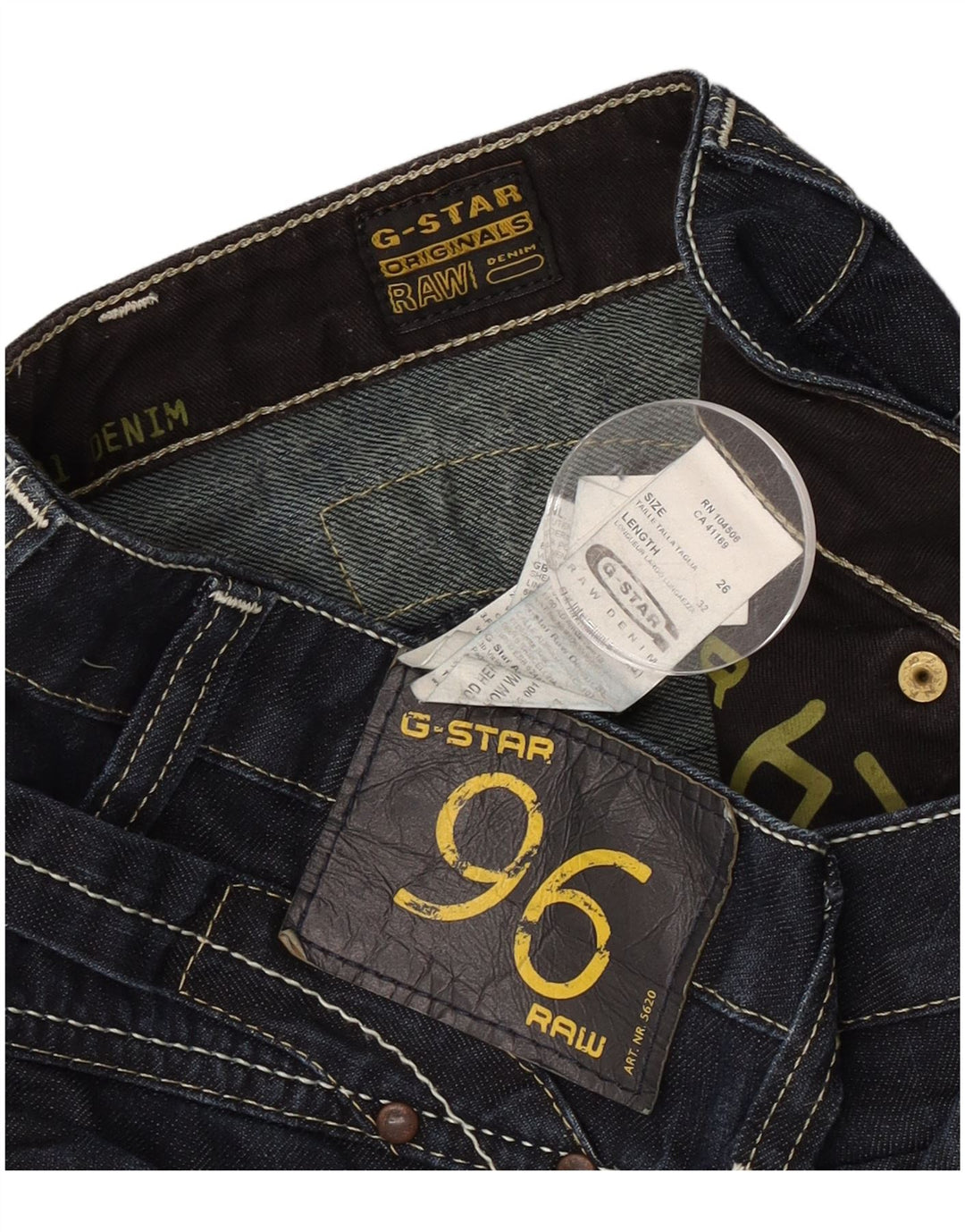 G-Star Dame Slim Jeans W26 L32 Marineblå Bomuld