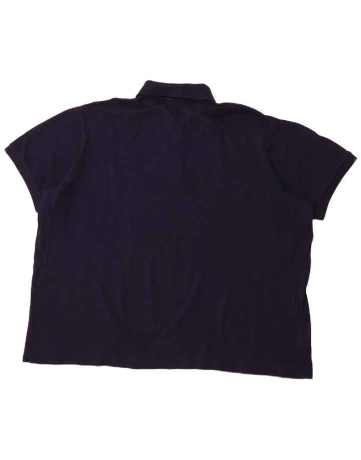 LACOSTE Poloshirt til mænd i klassisk pasform Størrelse 10 5XL Marineblå bomuld