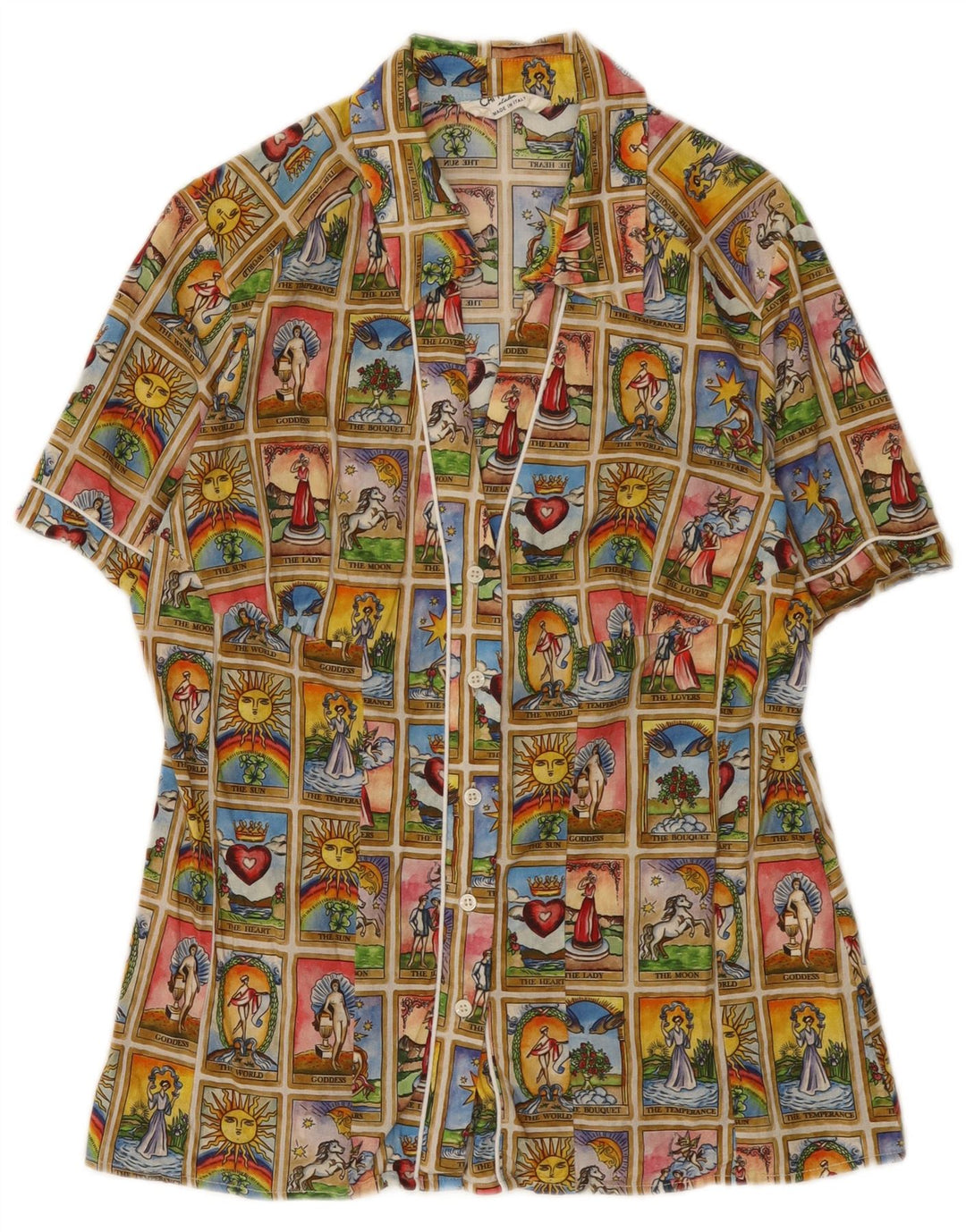Camomilla Dame Grafisk skjorte UK 12 Medium Flerfarvet Patchwork